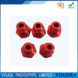 CNC Machining Rapid Prototyping Services Aluminum Part Red Anodizing