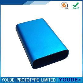 Blue Rapid Prototyping CNC Machining Aluminum Shell For Portable Charger