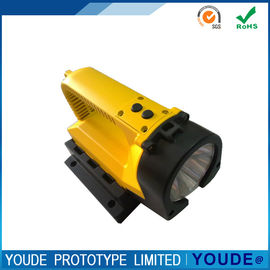 Custom Rapid CNC Machining Plastic  Shell Yellow and Black for Electric Torch