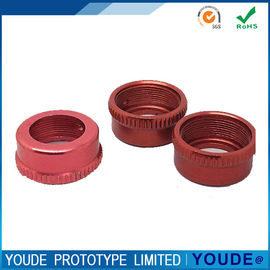 Red Custom CNC Machining Service Rapid Prototyping Alumium Parts