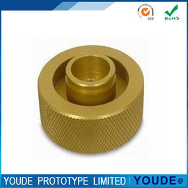 0.05mm Accuracy CNC Turning Service Rapid Prototyping Brass Part With Knurling